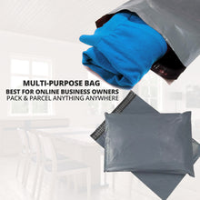 Pack of 100 Grey Mailing Poly Postal Self Seal Bags Strong Packing Mail Bags Posting Shipping Parcel Bags - MILOSC