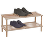 Milosc Natural Bamboo Wooden Shoe Rack Storage Shoe Stand 2, 3, 4 Tier Shoe Shelf - MILOSC