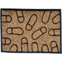 Natural Coir Shoe Design Entrance Doormat For Indoor and Outdoor Size 40 x 60 cm - MILOSC