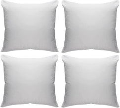 Pack of 4 Cushion Inserts Hollow Fibre Inner Filling Pads Sofa Cushion Pads Extra Filling Cushions Fillers - MILOSC