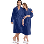 Mens & Ladies Towelling Shawl Collar Bathrobe Dressing Gown - MILOSC