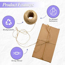 Pack of 8, Brown Cotton Twine String Balls for Arts & Crafts, Floristry, Kitchen, 48 m - MILOSC