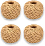 Pack of 8, Brown Cotton Twine String Balls for Arts & Crafts, Floristry, Kitchen, 48 m - MILOSC