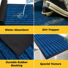 Milosc New Stripe Design Washable Non Slip Door mat Barrier Mats - MILOSC