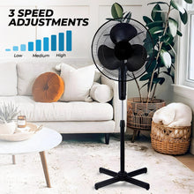 Milosc 16INCH FAN WITH STAND 3 SPEEDS PORTABLE PEDESTAL PORTABLE FAN - MILOSC