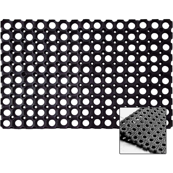 Rubber Mat With Rim Milosc Rubber Ring Hollow Mat None Slip Doormat Washable Rubber Mat ...