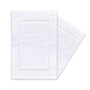 Pack of 2 100 % Cotton Bath Mats White Extra Soft Luxury Hotel Quality Shower Bathroom Mat Bath Floor Towel White Floor Mat 50 x 80 cm - MILOSC