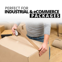Pack of 6 Heavy Duty Extra Strong Card Board Packaging Tape Large 48mm x 66m Strong Tapes Brown Parcel Gift Packing Tape - MILOSC