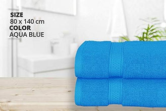 2 Pack Premium Quality Bath Sheet Sets (550GSM) Hotel Quality Size 80x140 cm - MILOSC