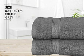 2 Pack Premium Quality Bath Sheet Sets (550GSM) Hotel Quality Size 80x140 cm - MILOSC