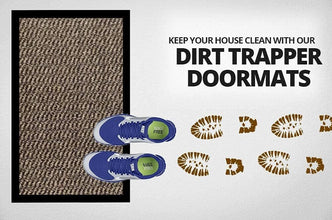 Doormat Dirt Trapper For Indoor & Outdoor Washable Barrier Mat - MILOSC