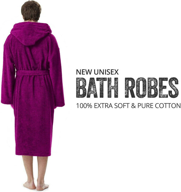 Men And Women Hooded Bath Robes Small to Large Bright Colours(Gift Packs) - MILOSC