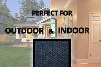 2 Pack Dirt - Trapper Door Mat Non - Slip Heavy Duty Barrier Mats - MILOSC