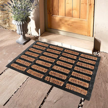 Heavy Duty Outdoor Mat Indoor & Outdoor Natural Coir Wire Rubber Brush Mat Tuff Scrape Mat Non-Slip Outside door mat Super Absorbent Door Mat - MILOSC