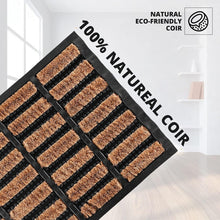 Heavy Duty Outdoor Mat Indoor & Outdoor Natural Coir Wire Rubber Brush Mat Tuff Scrape Mat Non-Slip Outside door mat Super Absorbent Door Mat - MILOSC