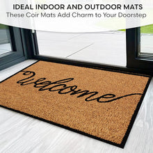 Non Slip Printed Mats 100% Natural Coir Coconut Mat 40x60 cm - MILOSC