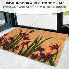 Non Slip Printed Mats 100% Natural Coir Coconut Mat 40x60 cm - MILOSC