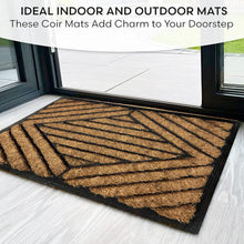 Non Slip Printed Mats 100% Natural Coir Coconut Mat 40x60 cm - MILOSC