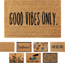 Non Slip Printed Mats 100% Natural Coir Coconut Mat 40x60 cm - MILOSC