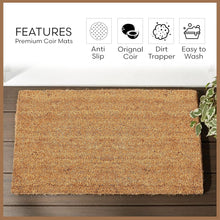 Non Slip Printed Mats 100% Natural Coir Coconut Mat 40x60 cm - MILOSC